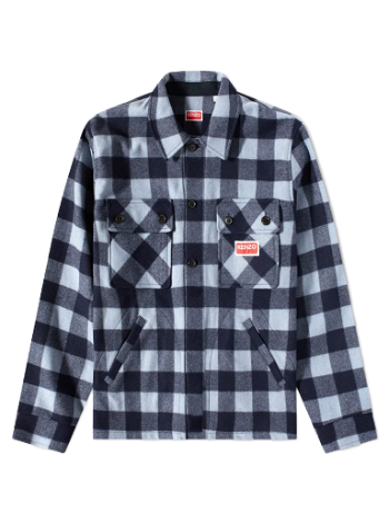 KENZO Check Wool Overshirt FC65CH5099CN64