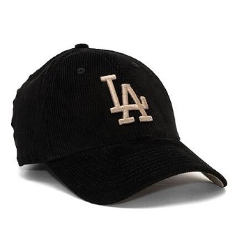 New Era 9FORTY MLB Cord Los Angeles Dodgers Black / Ash Brown One Size 60435070