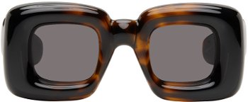 Loewe Tortoiseshell Inflated Sunglasses LW40098I@5552A