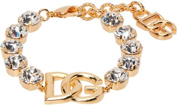 Dolce & Gabbana Gold Crystal Logo Bracelet WBO4S4 W1111