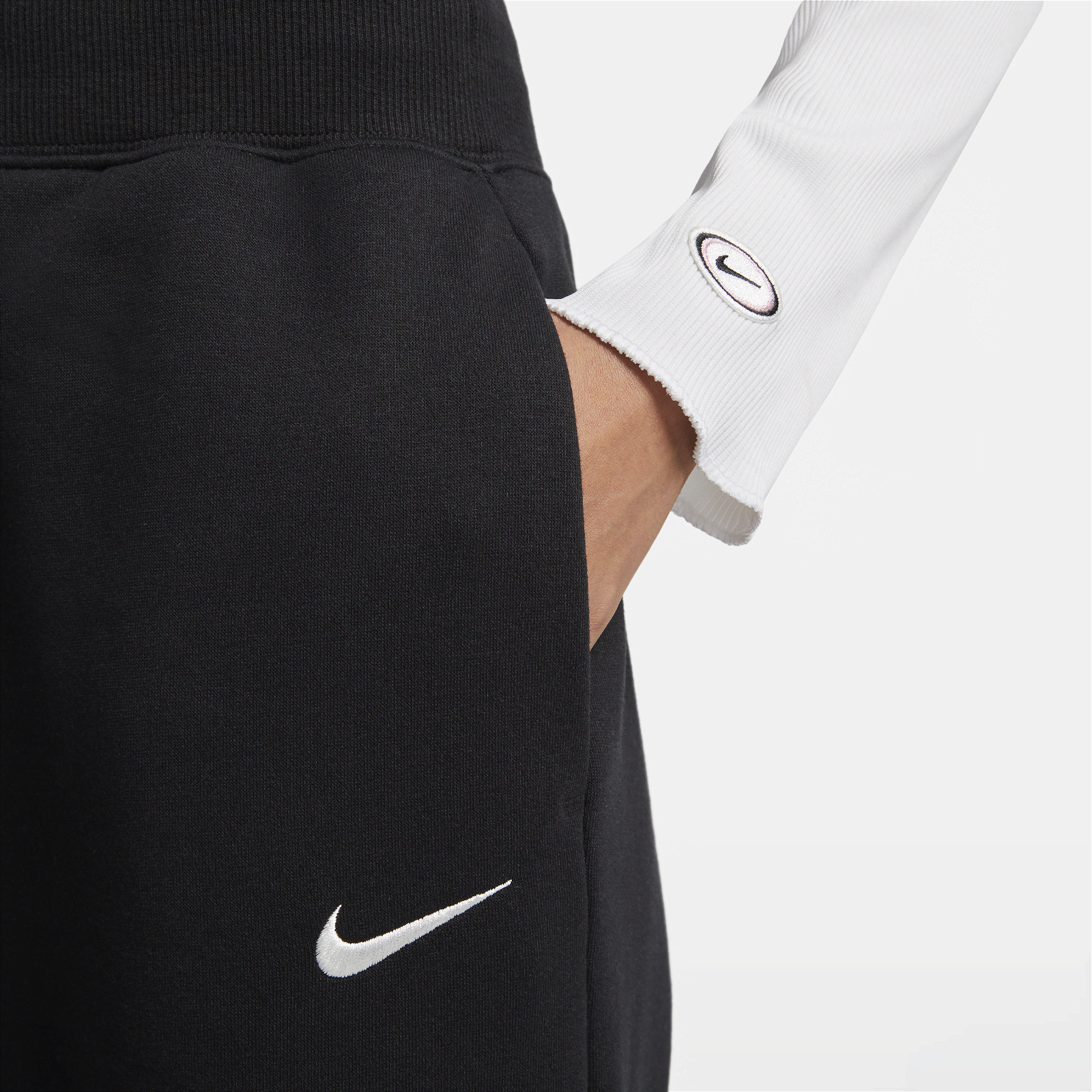 Φόρμα Nike Phoenix Fleece High-Waisted Wide-Leg Sweatpants DQ5615-010