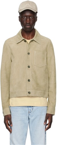 Paris Buttoned Leather Jacket