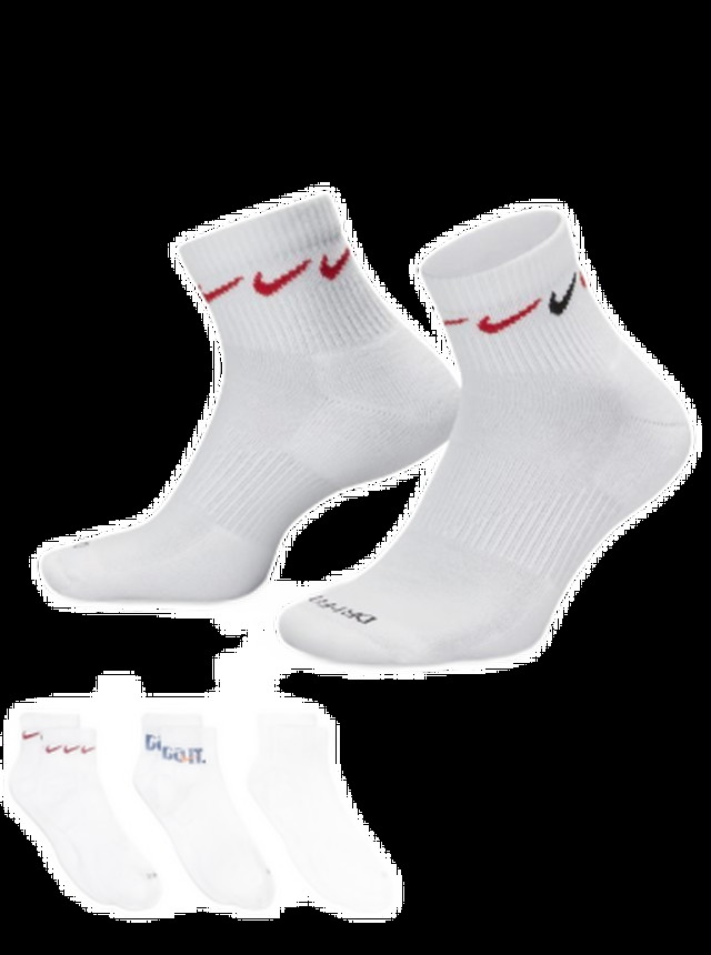 Everyday Plus Cushioned Training Ankle Socks (3 Pairs)