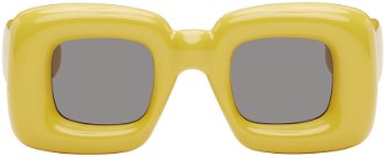 Loewe Inflated Rectangular Sunglasses LW40098I@4139A