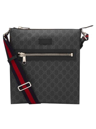 Τσάντα ώμου Gucci GG Supreme Messenger Bag Μαύρο | 474137-K5RLN-1095