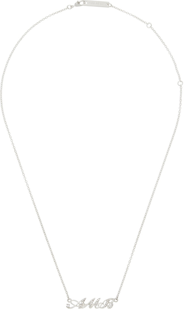 Amb' Initial Necklace "Silver"