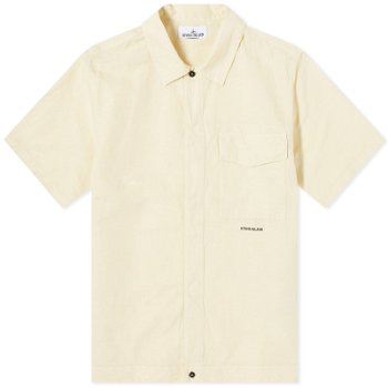 Stone Island Cotton Canvas Shorts Sleeve Shirt 801511809-V0091