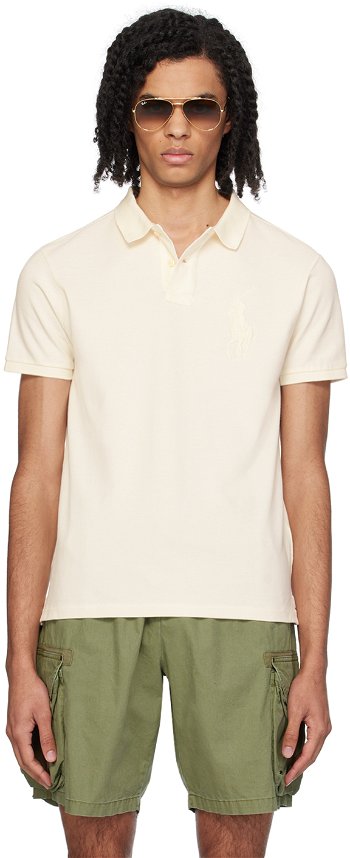 Polo by Ralph Lauren Off-White Big Pony Polo 710938137004