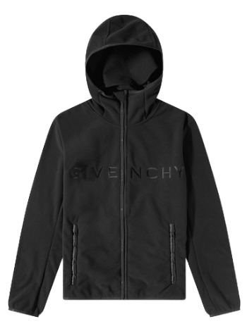 Givenchy Embroidered Logo Polar Fleece Jacket Black BM011Q3Y9Y-001