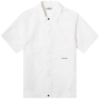Stone Island Cotton Canvas Shorts Sleeve Shirt 801511809-V0001
