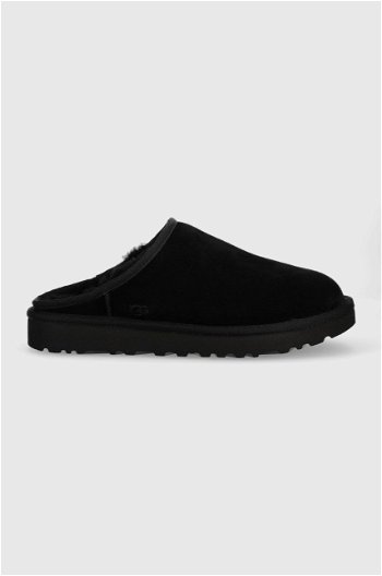 UGG Semišové papuče M Classic Slip-on černá barva 1129290.BLK