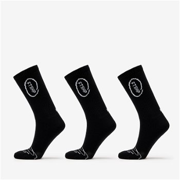 Footshop High Crew Socks 3-Pack Black FTSHP_368