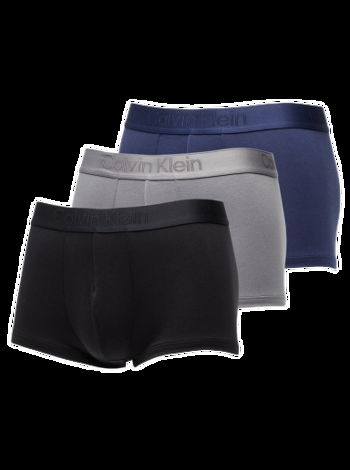 CALVIN KLEIN Low Rise Trunk 3-Pack Black/ Blue Shadow/ Grey Sky NB3651A FZ7