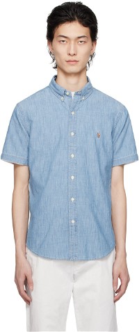 Blue Slim-Fit Shirt