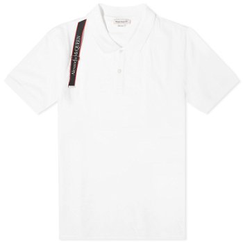 Alexander McQueen Tape Logo Harness Polo Shirt 625245QSX33-9000