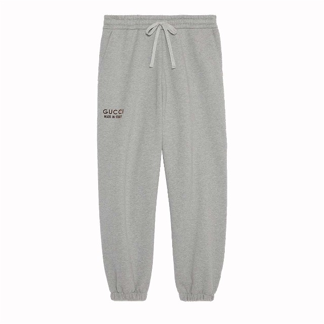 Cotton Sweatpant with Print Grey