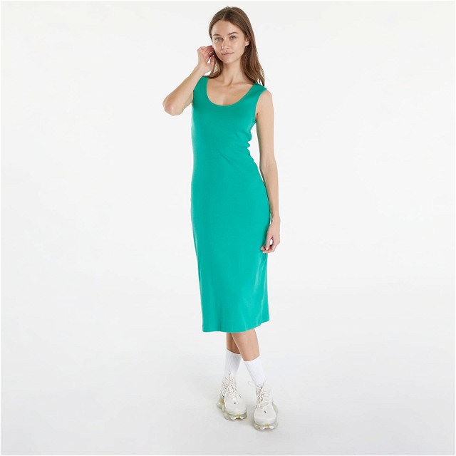 Dresses Ladies Rib Top Dress Fern Green