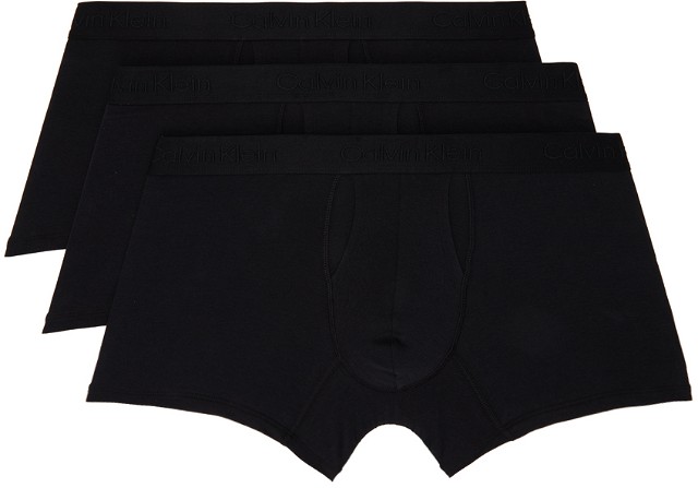 Underwear Three-Pack Black Standard Boxers