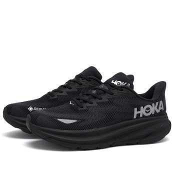 Hoka One One M Clifton 9 GTX in Black, Size UK 10 | END. Clothing 1141470F-BBLC