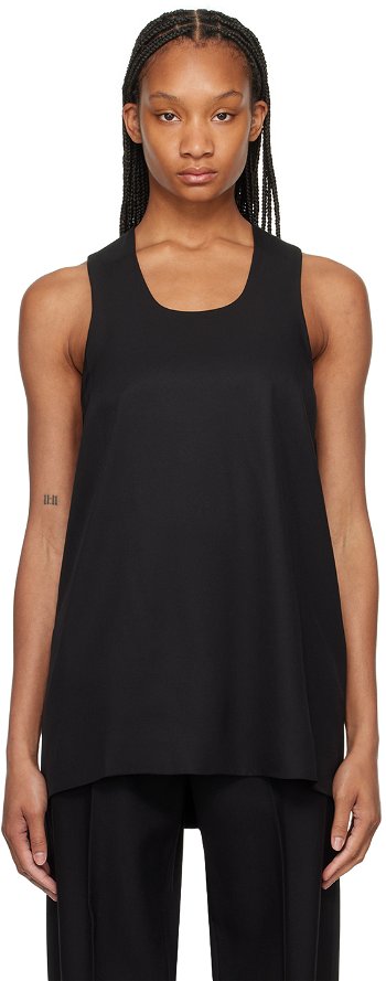 Fear of God Black Double Layer Tank Top FG850-405SIW