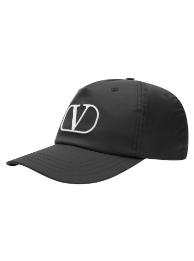 V Logo Cap Black/Ivory