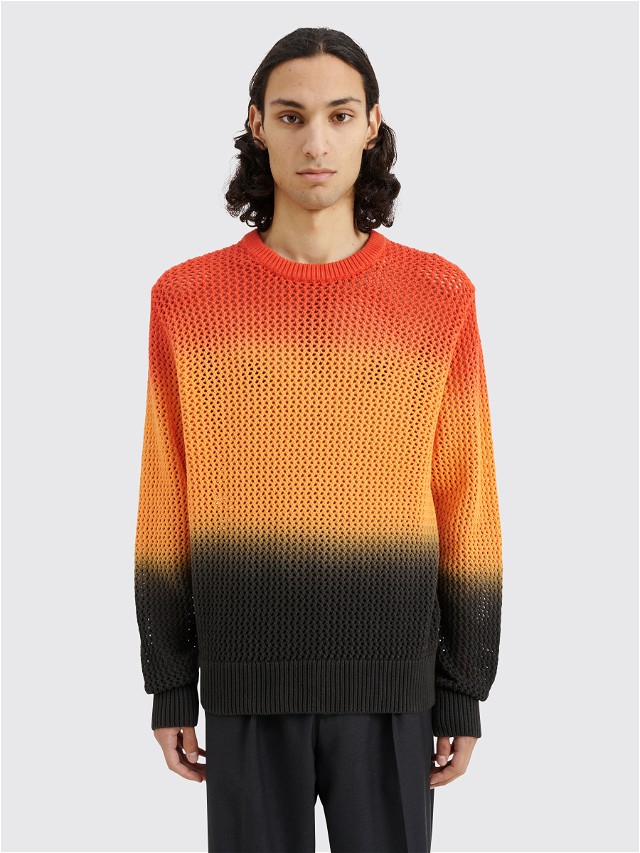 Pigment Dyed Loose Guage Sweater Lava