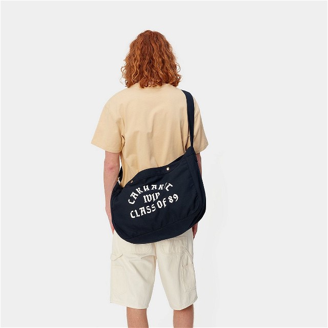 Athletic Messenger Bag Navy