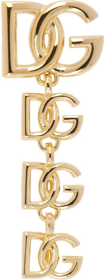 Dolce & Gabbana Gold 'DG' Single Earring WEP6L6W1111
