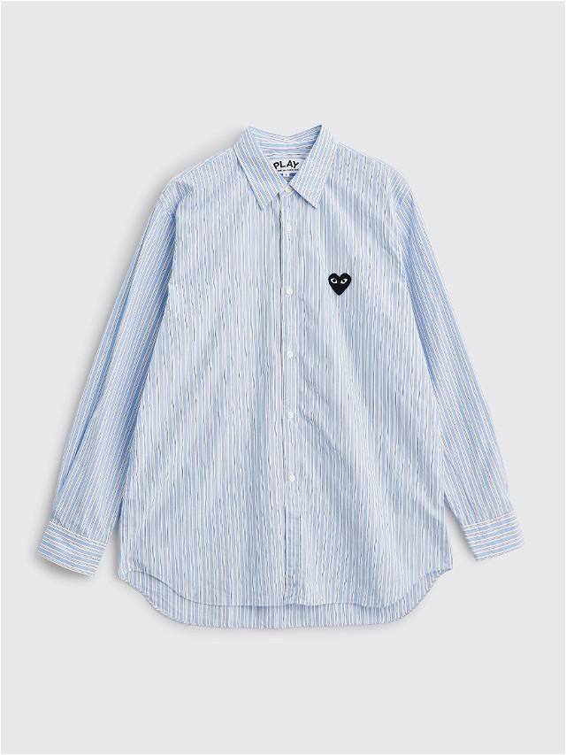 Play Small Heart LS Shirt Stripe Blue / White