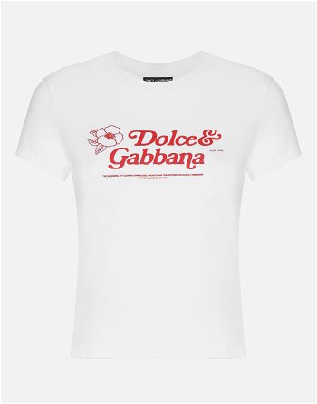 Dolce & Gabbana Jersey T-shirt With Print F8U48TGDCA2W0800