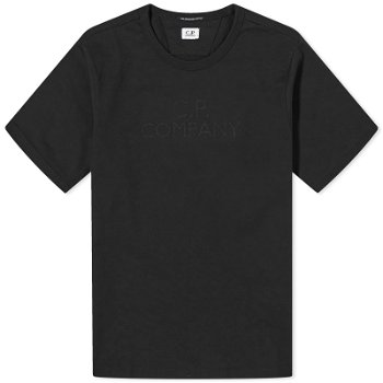 C.P. Company 30/2 Mercerized Jersey Twisted Logo T-Shirt CMTS148A-006203W-999