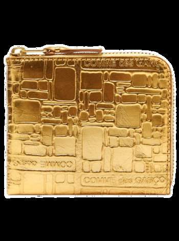 Comme des Garçons Embossed Logo Wallet Gold SA3100EGGLD