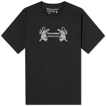 Maharishi Double Tigers Miltype T-Shirt 1305-BLK