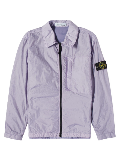 Crinkle Reps Zip Overshirt Lavender