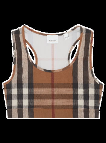 Burberry Check Print Cropped Top 8043428