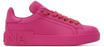 Dolce & Gabbana Pink Portofino Sneakers CK1544 A1065
