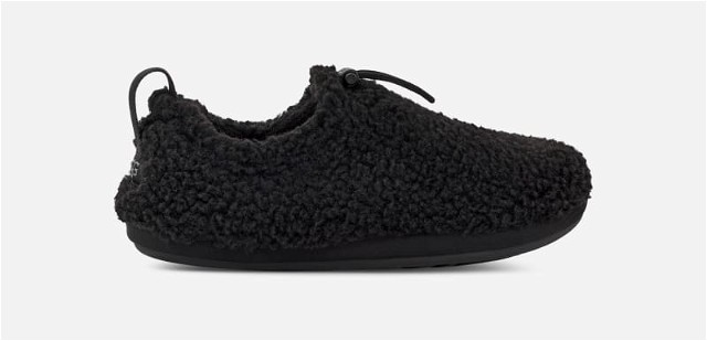 ® Plushy Slipper in Black, Size 4, Textile